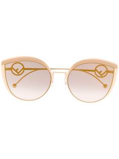 Fendi Eyewear солнцезащитные очки F is Fendi в оправе кошачий глаз