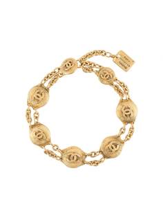 Chanel Pre-Owned колье 1990-х годов с логотипом CC