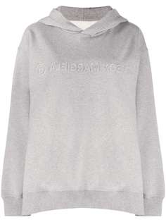 MM6 Maison Margiela толстовка с тисненым логотипом и капюшоном