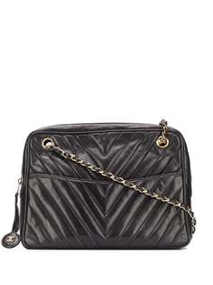 Chanel Pre-Owned стеганая сумка на плечо 1980-х годов с узором шеврон