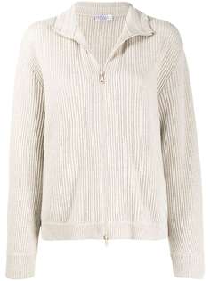 Brunello Cucinelli трикотажный кардиган на молнии