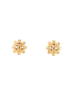 Chanel Pre-Owned серьги 1990-х годов с логотипом СС