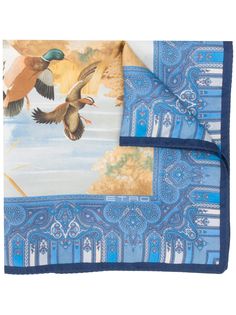 Etro шарф с графичным принтом