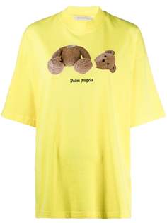 Palm Angels bear motif logo print t-shirt