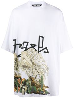 Palm Angels graphic print logo t-shirt
