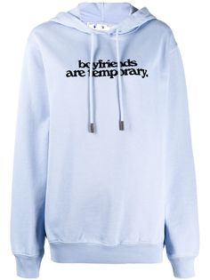 Off-White oversized slogan print hoodie