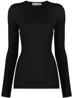 Gentry Portofino scoop neck wool knit top