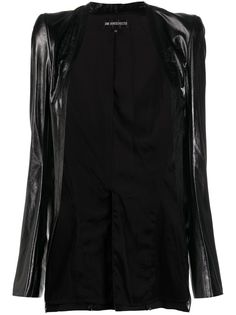 Ann Demeulemeester open front leather jacket