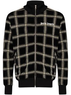 Palm Angels checked track jacket