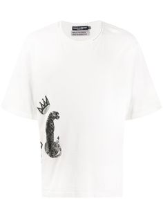 Dolce & Gabbana футболка с анималистичным принтом