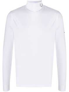 Raf Simons X Fred Perry logo plaque roll neck sweatshirt
