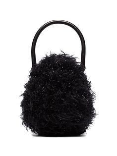 Simone Rocha black wool mini bag