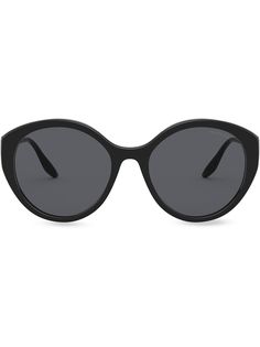 Prada Eyewear солнцезащитные очки в круглой оправе