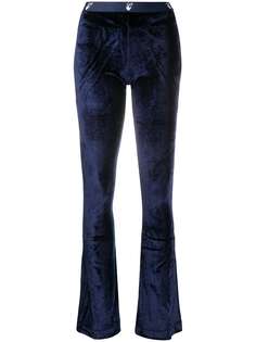 Off-White velour flared trousers