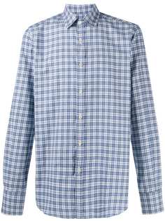 Canali gingham check shirt