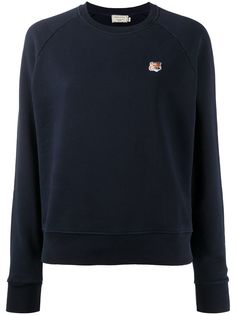 Maison Kitsuné embroidered logo jumper