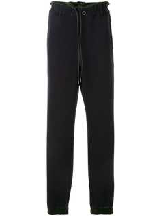 Sacai contrast piping track pants