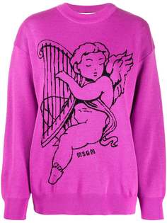 MSGM джемпер Cherub с круглым вырезом