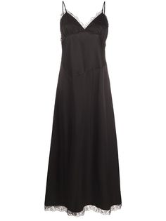 MM6 Maison Margiela длинное платье с кружевом