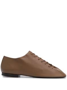 Lemaire square toe lace-up shoes