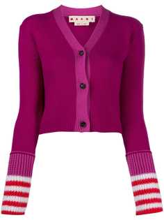Marni striped cuff cardigan