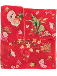 Salvatore Ferragamo платок с цветочным принтом