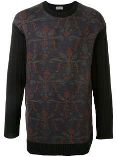 Yohji Yamamoto floral-print wool jumper