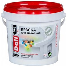 Краска акриловая DALI Для потолков матовая снежно-белый 0.9 л