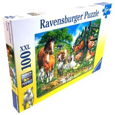 Пазл Ravensburger Встреча животных (10689), 100 дет.