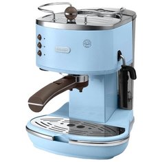 Кофеварка рожковая DeLonghi Icona Vintage ECOV 310 голубой