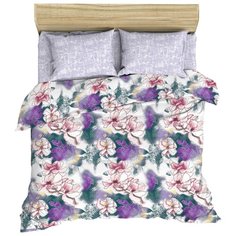 Постельное белье 1.5-спальное Василиса Океан цветов, бязь, 70 х 70 см фиолетовый