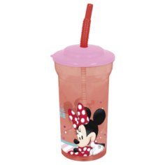 Stor Стакан с соломинкой и крышкой 460 мл Минни. Электрическая кукла