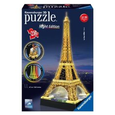 Пазл Ravensburger 3D Ночная Эйфелева башня (12579), 216 дет.