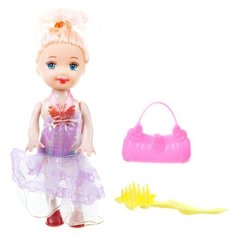 Кукла Shenzhen Jingyitian Trade расческой и сумочкой, 285-2, 11 см