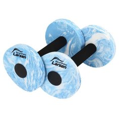 Аквагантель Larsen AquaFitness YP-27A малой сопротивляемости (пара) графит/голубой/белый