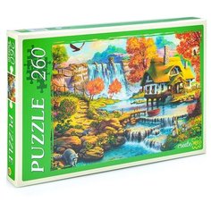 Пазл Рыжий кот Дом у большого водопада (П260-1777), 260 дет.