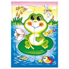 Рамка-вкладыш Дрофа-Медиа Лягушонок (1198), 8 дет.