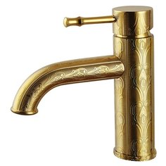 Смеситель для раковины (умывальника) KAISER Milos 51011-1 bronze однорычажный бронза