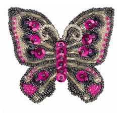 Клеvер Набор для изготовления украшения-патча Бабочка 7 х 6.5 см (АФ 10-045) Клевер