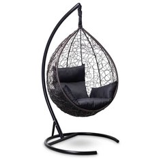 Подвесное кресло-кокон Laura Outdoor Sevilla, коричневый/черный