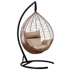 Подвесное кресло-кокон Laura Outdoor Sevilla, горячий шоколад/бежевый
