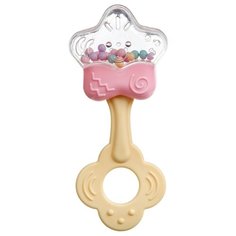 Прорезыватель-погремушка BONDIBON Baby You Звезда ВВ3206 розовый/желтый