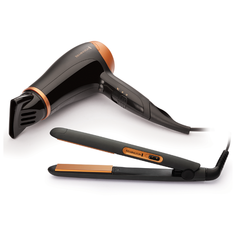 Набор (фен + щипцы) Remington D3012GP black/orange