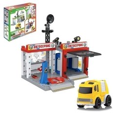 Shantou Gepai Игровой набор Автосервис M7141 белый/серый/красный/синий