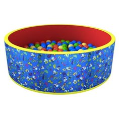Детский бассейн ROMANA Веселая поляна (ДМФ-МК-02.51.02) синий