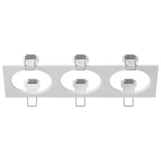 Декоративная рамка Lightstar Intero 16 прямоугольный на 3 светильника белый