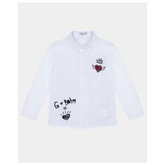 Рубашка Gulliver Baby размер 74, белый