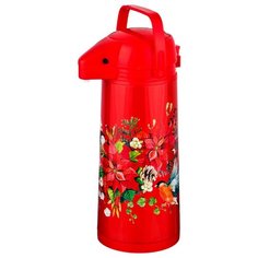 Помповый термос Agness 910-653 (1.9 л) красный