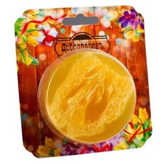 Мыло кусковое Добропаровъ с мочалкой из люфы Кофе, 100 г