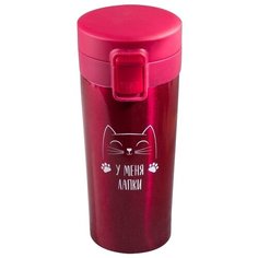 Термокружка Командор У меня лапки (0.35 л) красный